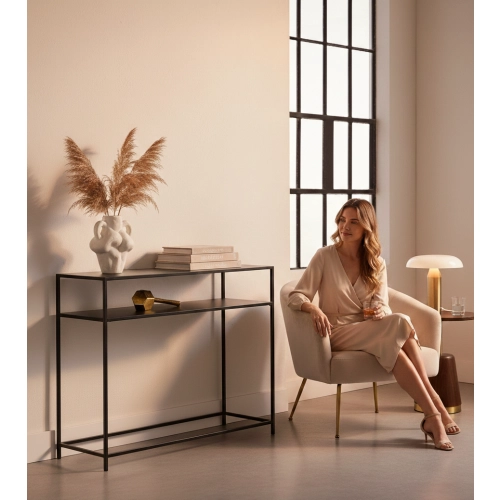 SKD-83 KONSOLA LOFT INDUSTRIALNA STAL CZARNA STAL NIERDZEWNA INOX